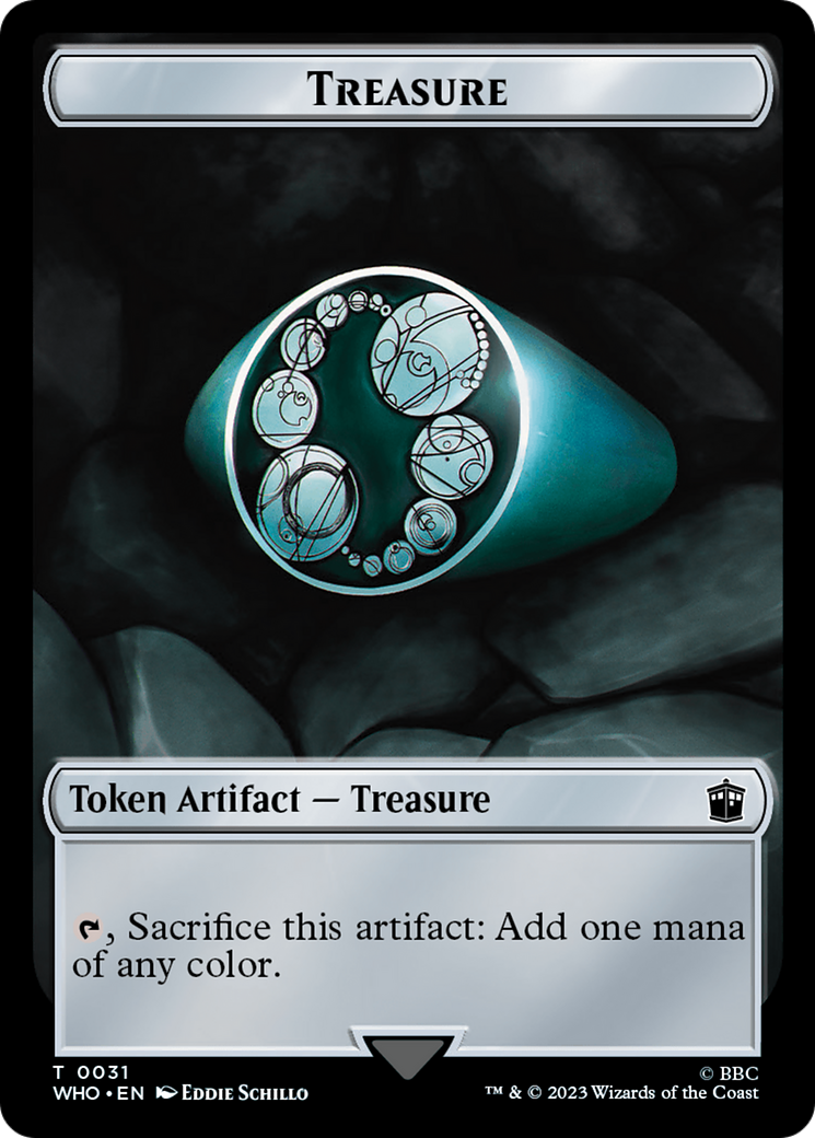 Dalek // Treasure (0031) Double-Sided Token [Doctor Who Tokens] | Grognard Games