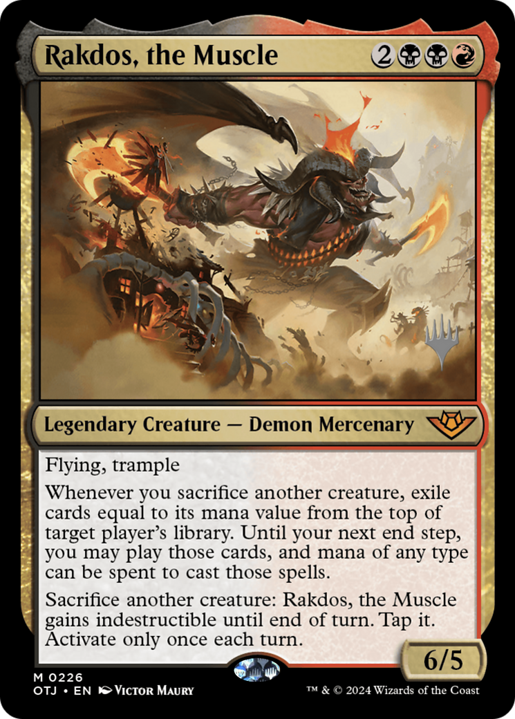 Rakdos, the Muscle (Promo Pack) [Outlaws of Thunder Junction Promos] | Grognard Games