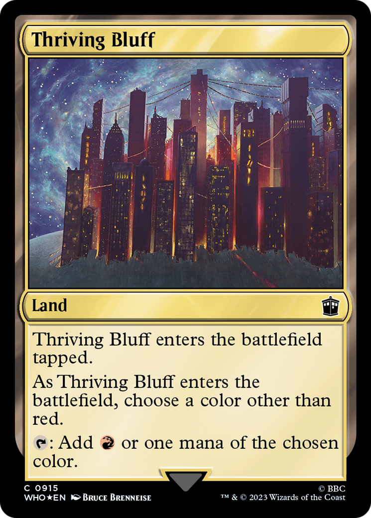 Thriving Bluff (Surge Foil) [Doctor Who] | Grognard Games