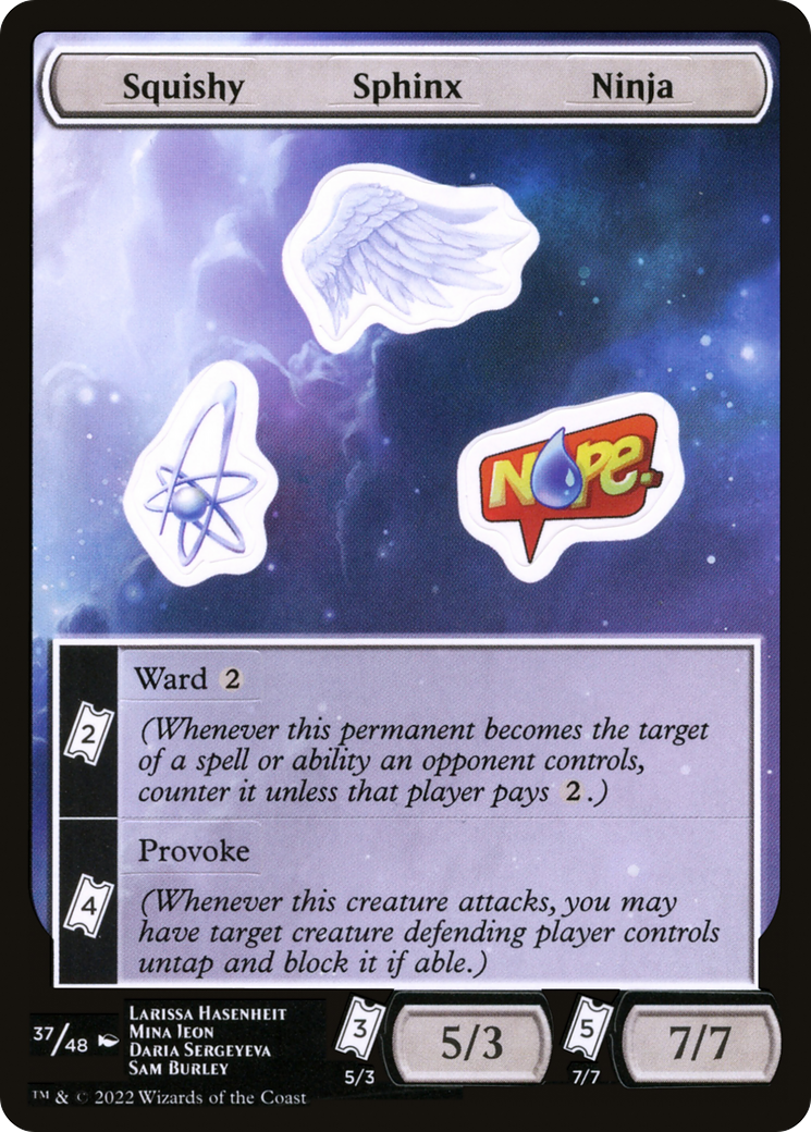 Squishy Sphinx Ninja [Unfinity Stickers] | Grognard Games