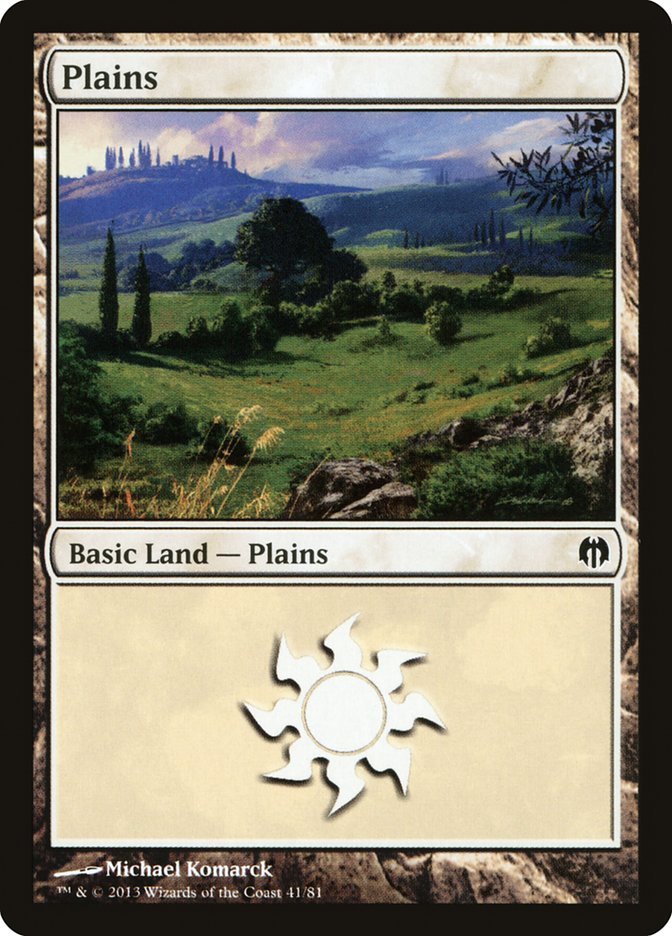 Plains (41) [Duel Decks: Heroes vs. Monsters] | Grognard Games