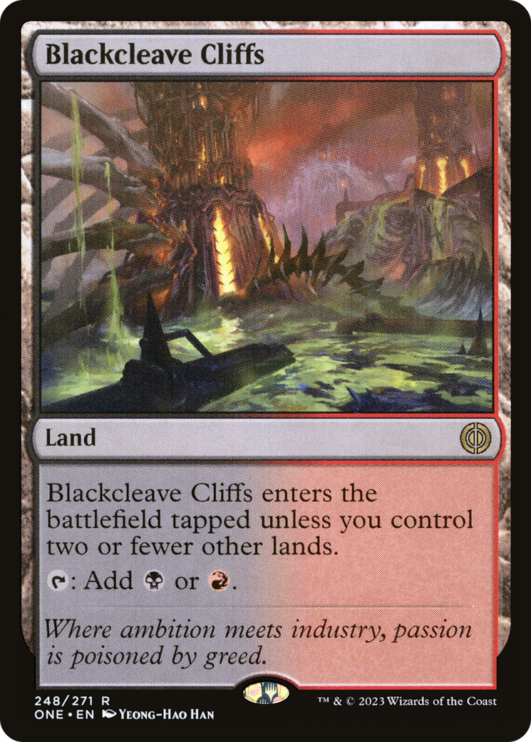 Blackcleave Cliffs [Phyrexia: All Will Be One] | Grognard Games