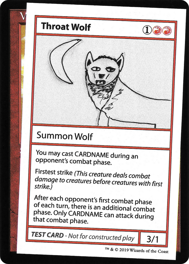 Throat Wolf (2021 Edition) [Mystery Booster Playtest Cards] | Grognard Games