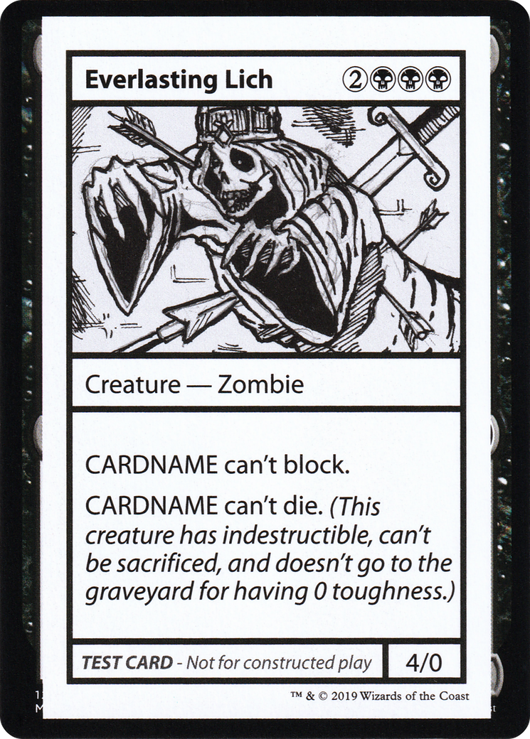 Everlasting Lich (2021 Edition) [Mystery Booster Playtest Cards] | Grognard Games