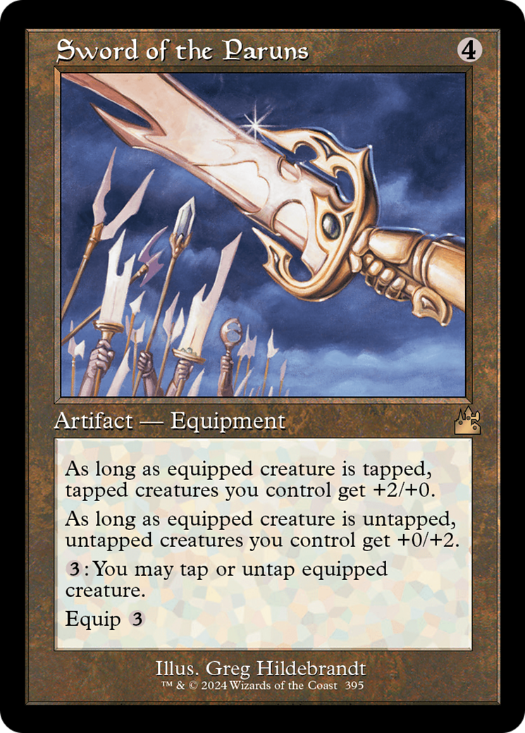 Sword of the Paruns (Retro Frame) [Ravnica Remastered] | Grognard Games