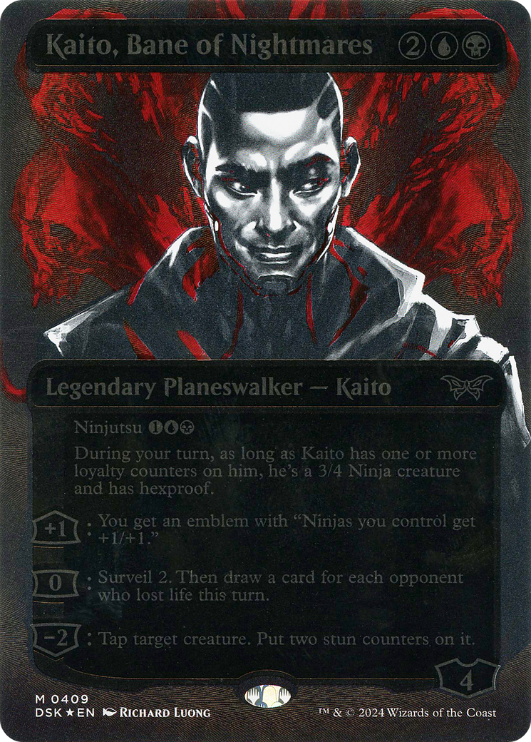 Kaito, Bane of Nightmares (Showcase) (Textured) [Duskmourn: House of Horror] | Grognard Games