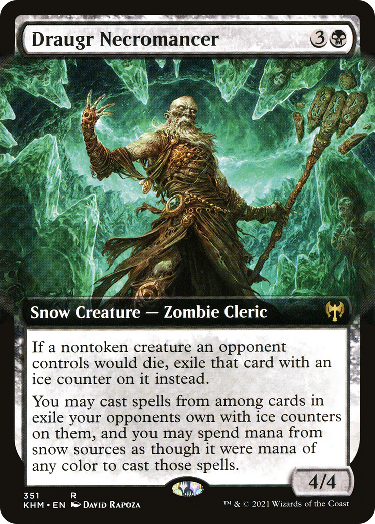Draugr Necromancer (Extended Art) [Kaldheim] | Grognard Games