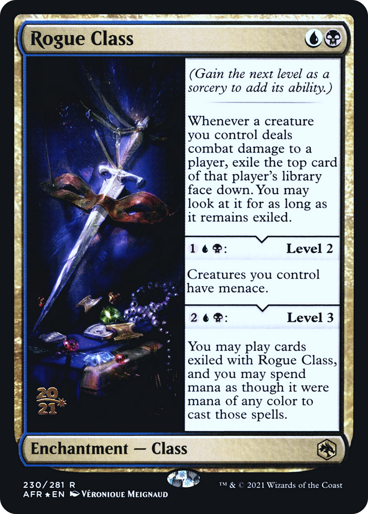Rogue Class [Dungeons & Dragons: Adventures in the Forgotten Realms Prerelease Promos] | Grognard Games
