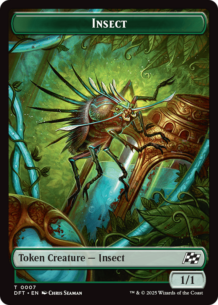 Insect // Elephant Double-Sided Token [Aetherdrift Tokens] | Grognard Games