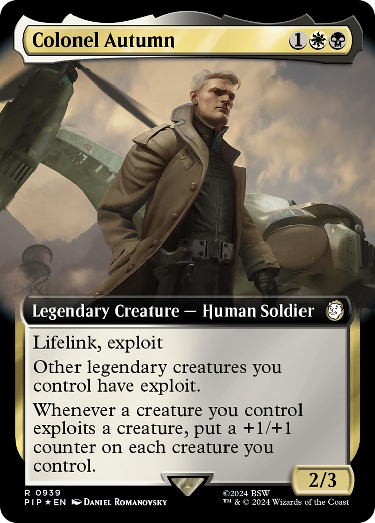 Colonel Autumn (Extended Art) (Surge Foil) [Fallout] | Grognard Games