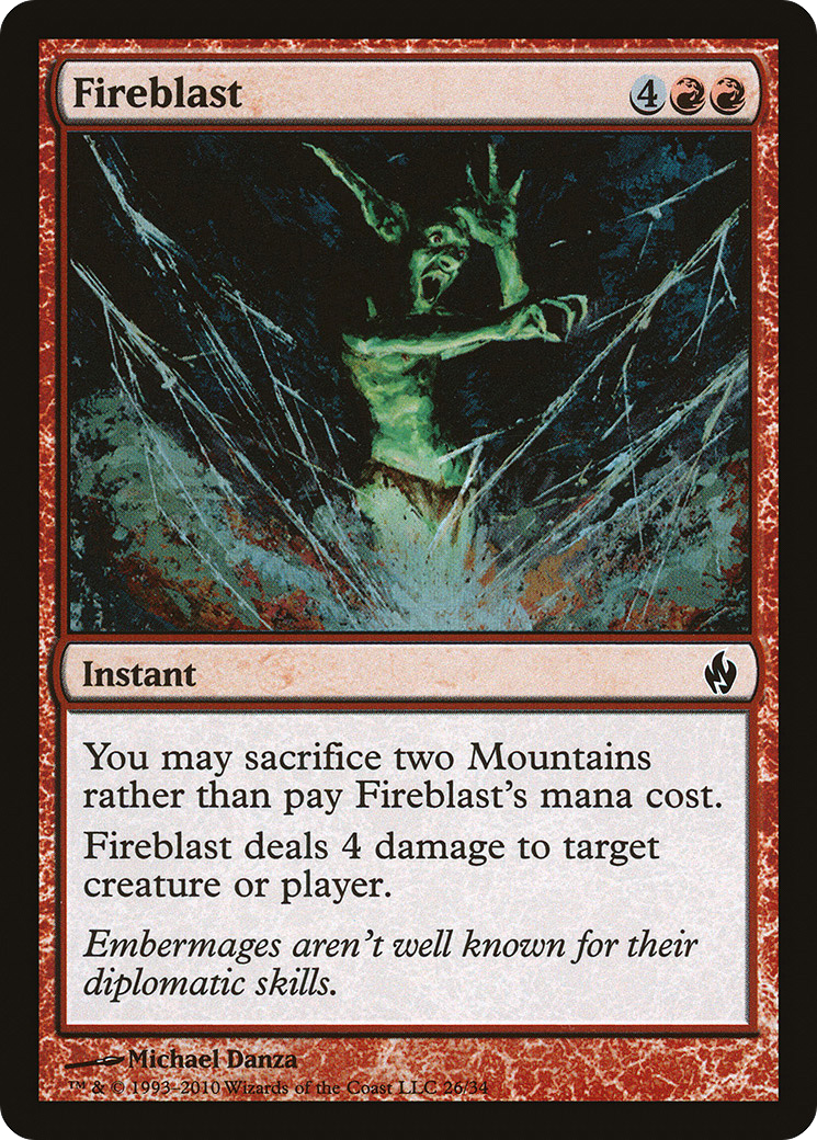 Fireblast [Premium Deck Series: Fire and Lightning] | Grognard Games