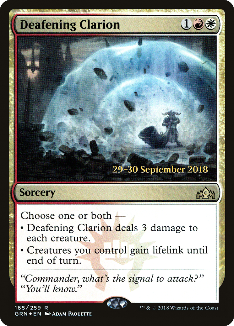 Deafening Clarion  [Guilds of Ravnica Prerelease Promos] | Grognard Games