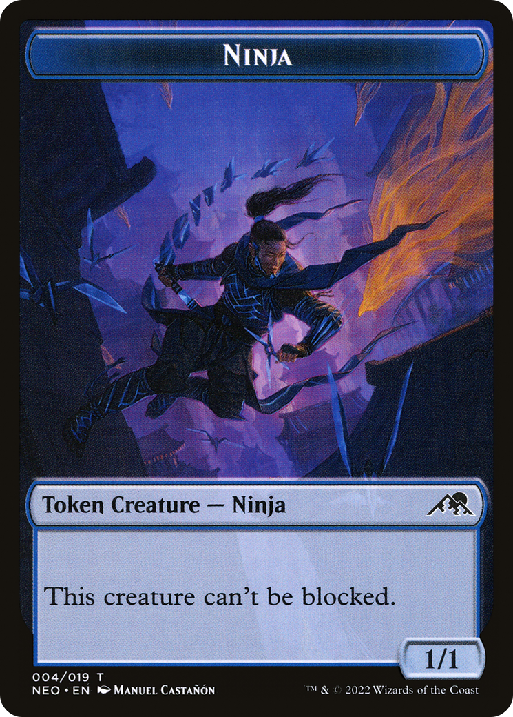 Ninja Token [Kamigawa: Neon Dynasty Tokens] | Grognard Games