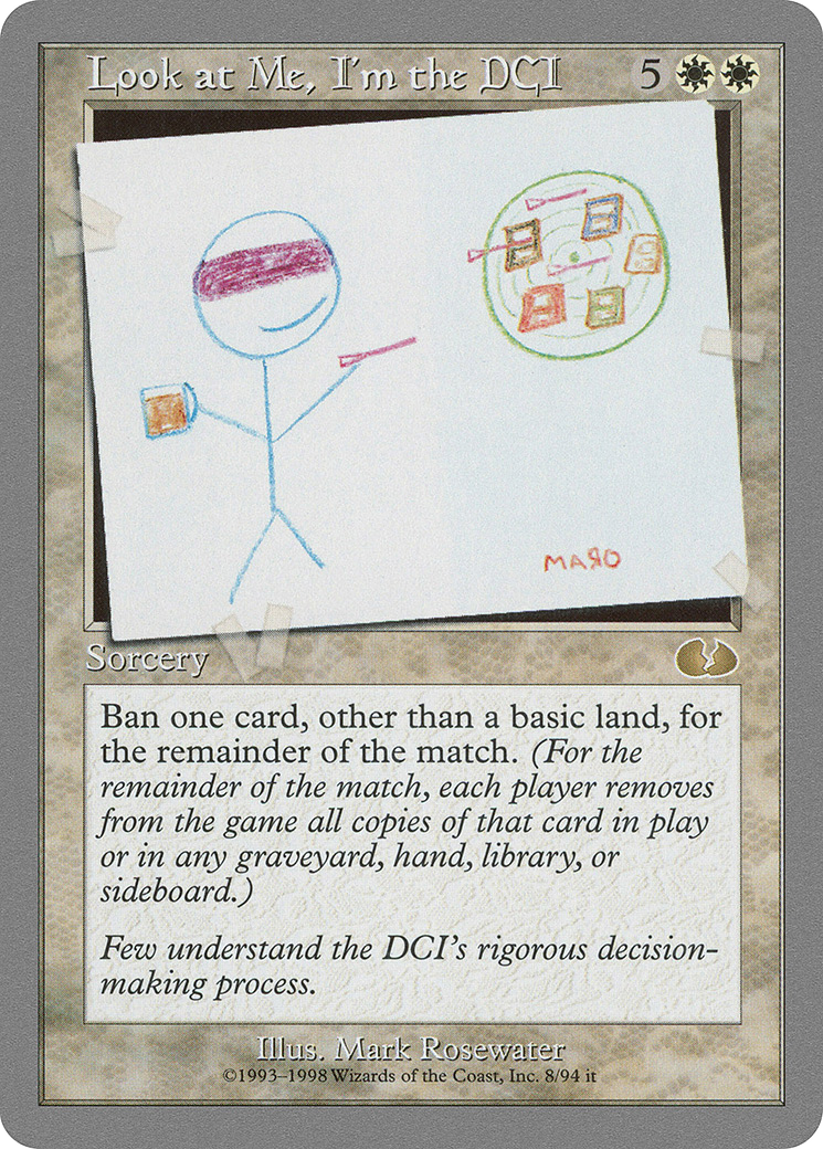Look at Me, I'm the DCI [Unglued] | Grognard Games
