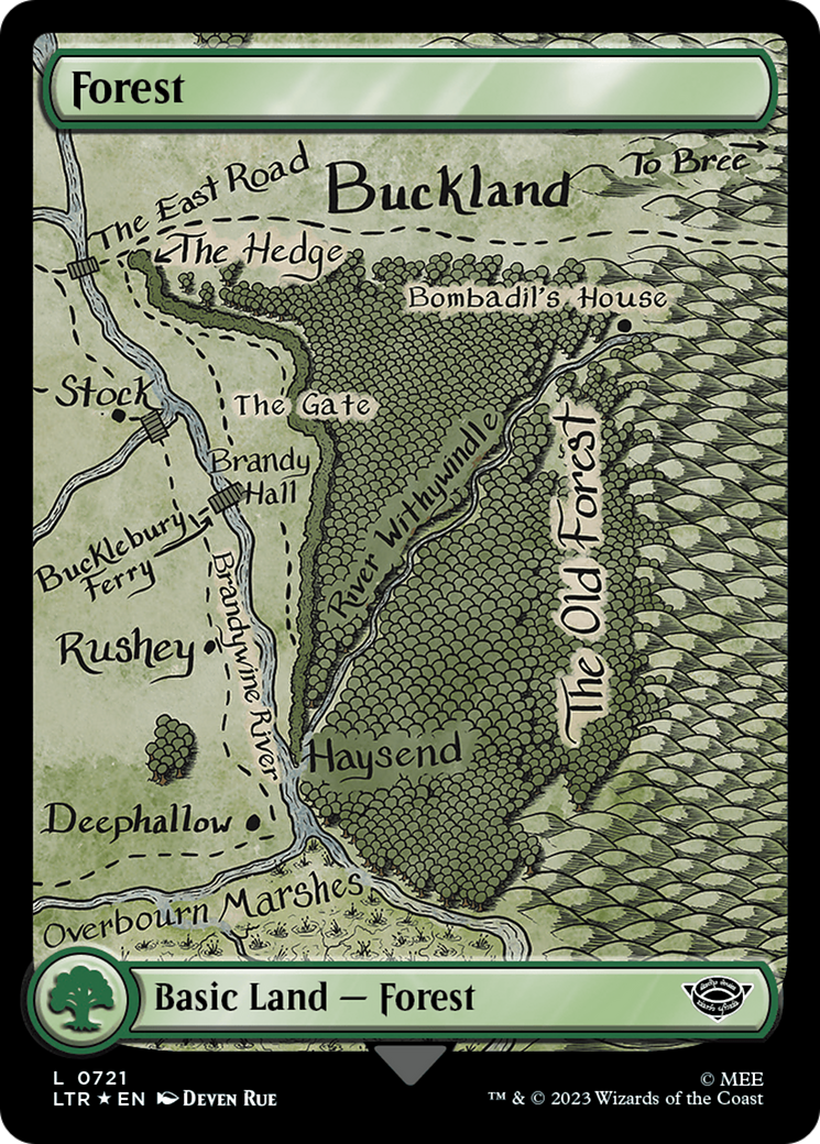 Forest (0721) (Surge Foil) [The Lord of the Rings: Tales of Middle-Earth] | Grognard Games