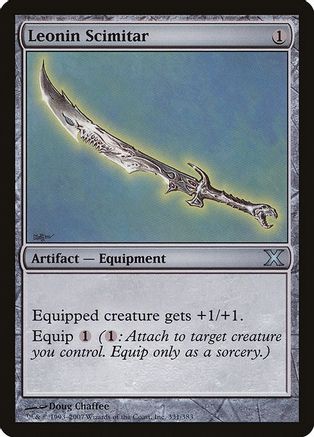 Leonin Scimitar (10E-331) - 10th Edition Foil | Grognard Games