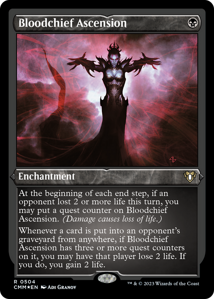 Bloodchief Ascension (Foil Etched) [Commander Masters] | Grognard Games