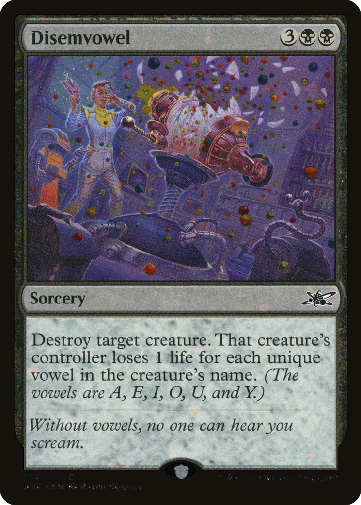 Disemvowel (Galaxy Foil) [Unfinity] | Grognard Games