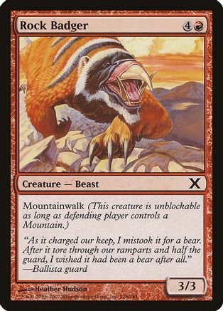 Rock Badger (10E-226) - 10th Edition Foil | Grognard Games
