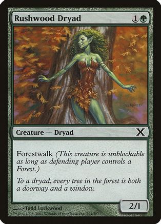 Rushwood Dryad (10E-294) - 10th Edition Foil | Grognard Games
