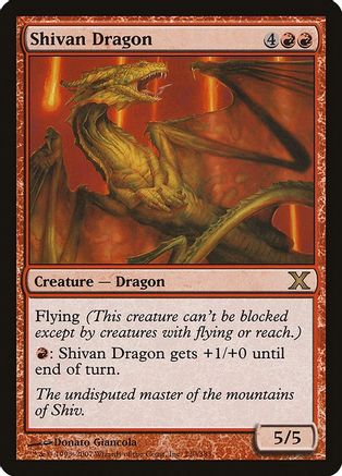 Shivan Dragon (10E-230) - 10th Edition | Grognard Games