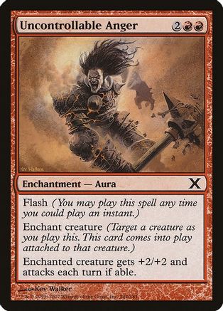 Uncontrollable Anger (10E-244) - 10th Edition Foil | Grognard Games