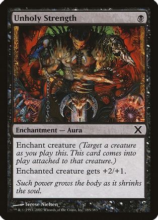 Unholy Strength (10E-185) - 10th Edition Foil | Grognard Games