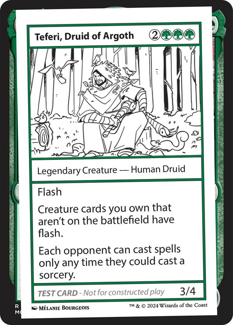 Teferi, Druid of Argoth [Mystery Booster 2 Playtest Cards] | Grognard Games
