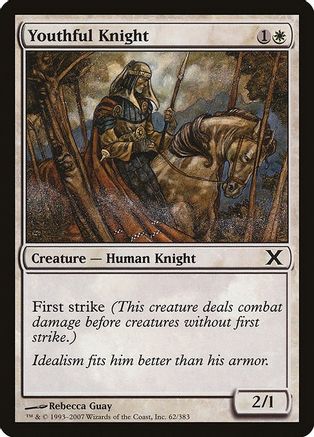 Youthful Knight (10E-062) - 10th Edition | Grognard Games