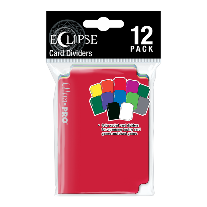 ECLIPSE Multi-Colored Card Deck Dividers Pack (12ct) | Grognard Games