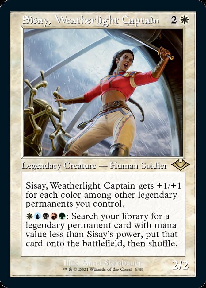 Sisay, Weatherlight Captain (Retro Foil Etched) [Modern Horizons] | Grognard Games