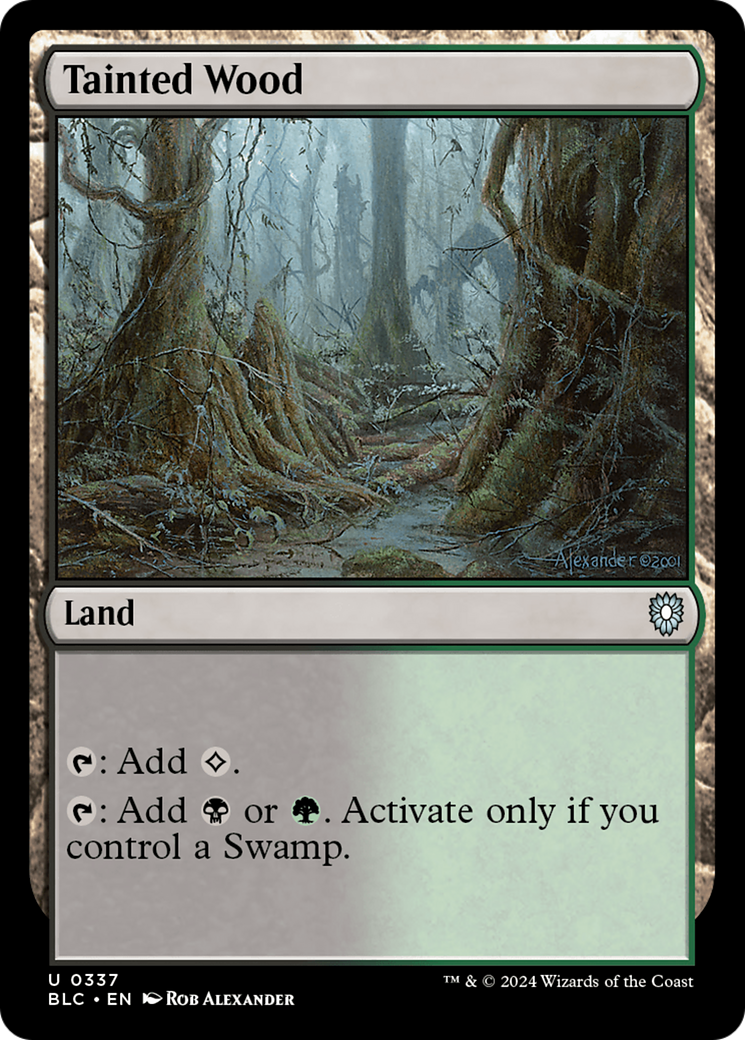 Tainted Wood [Bloomburrow Commander] | Grognard Games