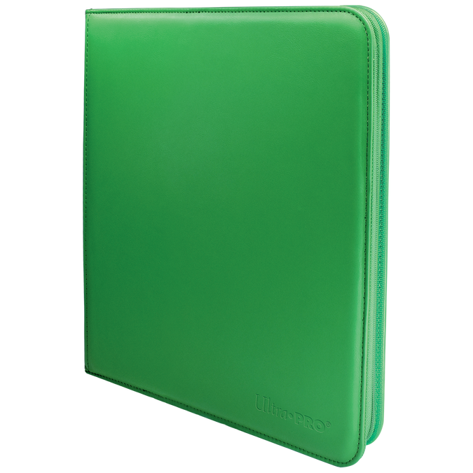 Ultra Pro: Vivid Pro-Binder Zippered 12 Pocket - Green | Grognard Games