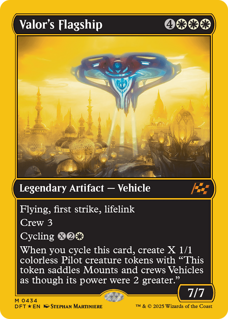 Valor's Flagship (First-Place Foil) [Aetherdrift] | Grognard Games