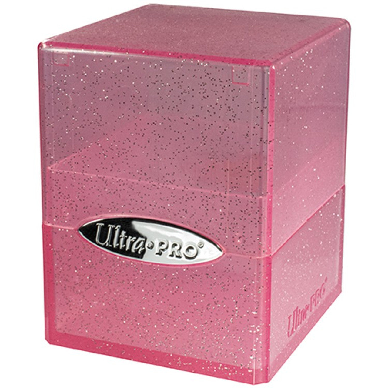 Ultra Pro Deck Box: Satin Cube - Glitter Pink | Grognard Games