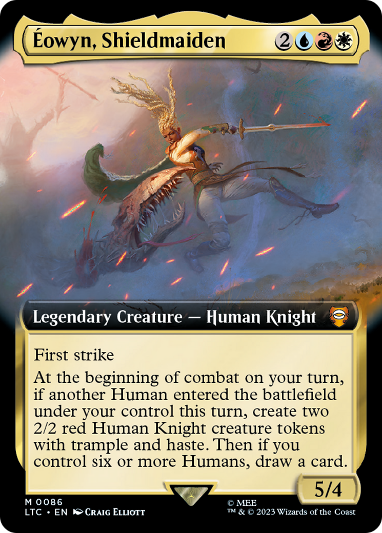 Eowyn, Shieldmaiden (Extended Art) [The Lord of the Rings: Tales of Middle-Earth Commander] | Grognard Games