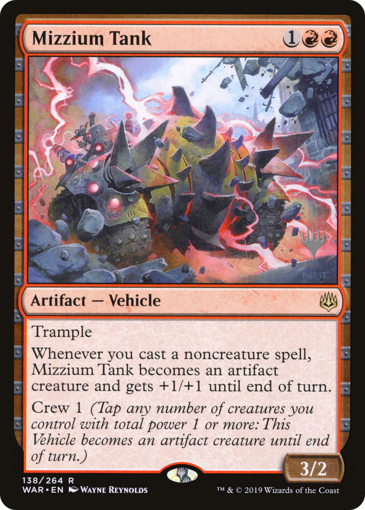 Mizzium Tank (Promo Pack) [War of the Spark Promos] | Grognard Games