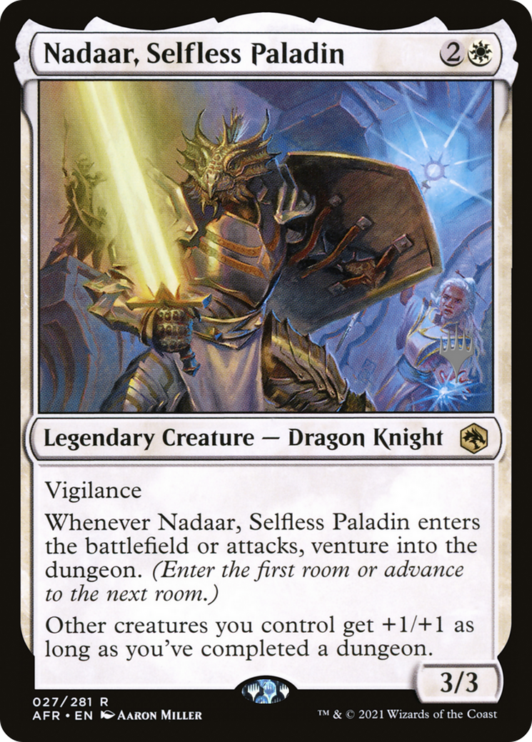 Nadaar, Selfless Paladin (Promo Pack) [Dungeons & Dragons: Adventures in the Forgotten Realms Promos] | Grognard Games