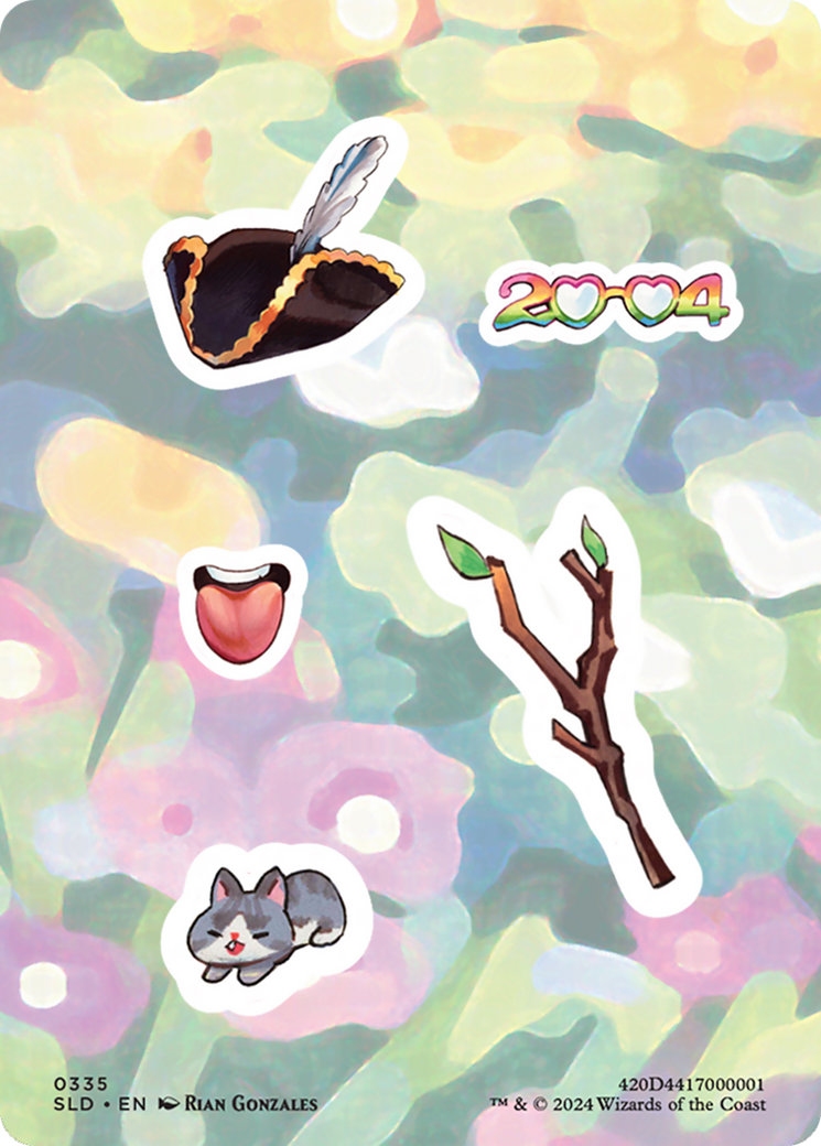 Sticker sheet (SLD-335) - Secret Lair Drop Foil | Grognard Games
