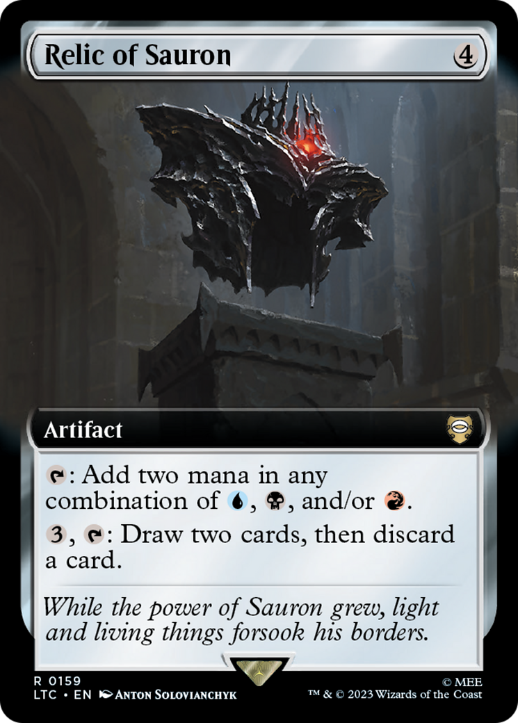 Relic of Sauron (LTC-159) - Tales of Middle-earth Commander: (Extended Art) Foil | Grognard Games