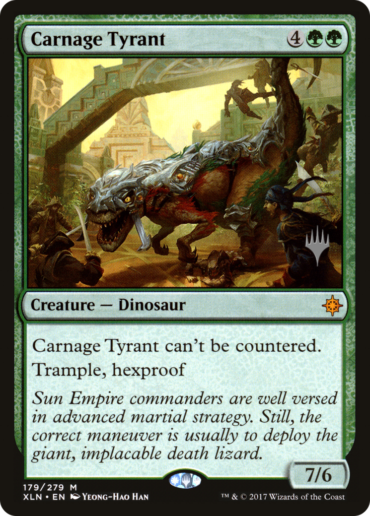Carnage Tyrant (Promo Pack) [Ixalan Promos] | Grognard Games