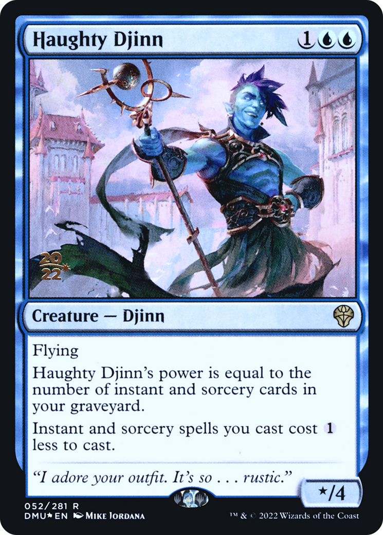 Haughty Djinn [Dominaria United Prerelease Promos] | Grognard Games