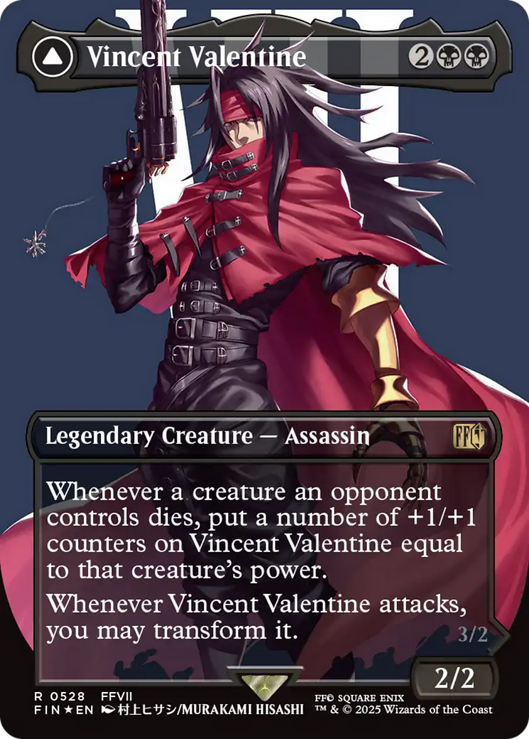 Vincent Valentine (Borderless) (Surge Foil) (FIN-528) - FINAL FANTASY (Borderless) Foil | Grognard Games