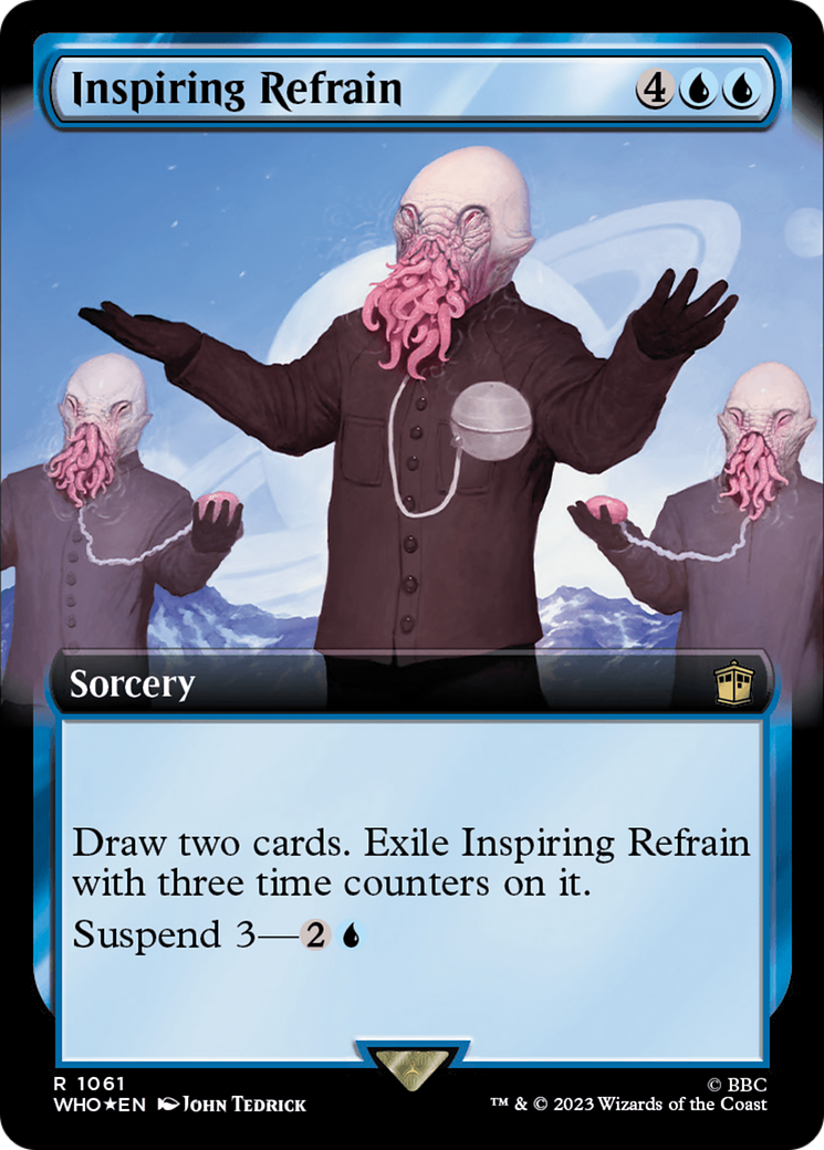 Inspiring Refrain (Extended Art) (Surge Foil) [Doctor Who] | Grognard Games