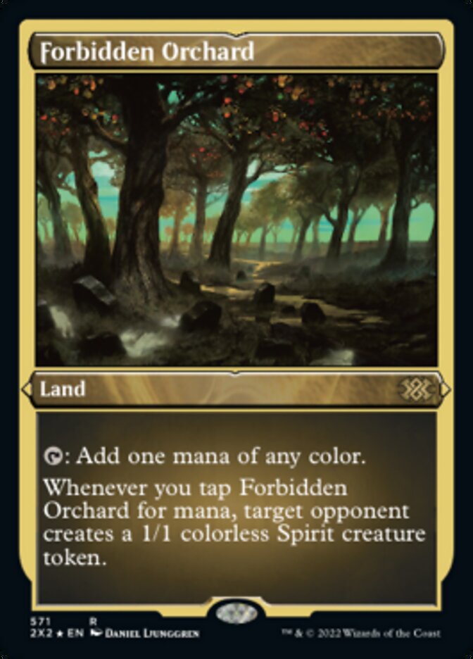 Forbidden Orchard (Foil Etched) [Double Masters 2022] | Grognard Games