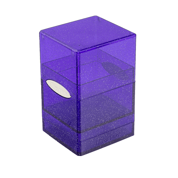 Ultra Pro Satin Tower Deck Box Glitter Purple | Grognard Games