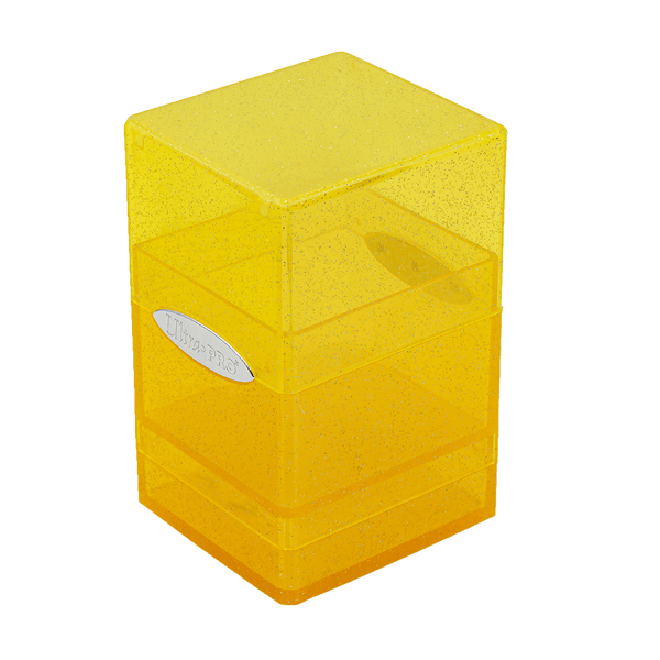 Ultra Pro Satin Tower Deck Box Glitter Yellow | Grognard Games