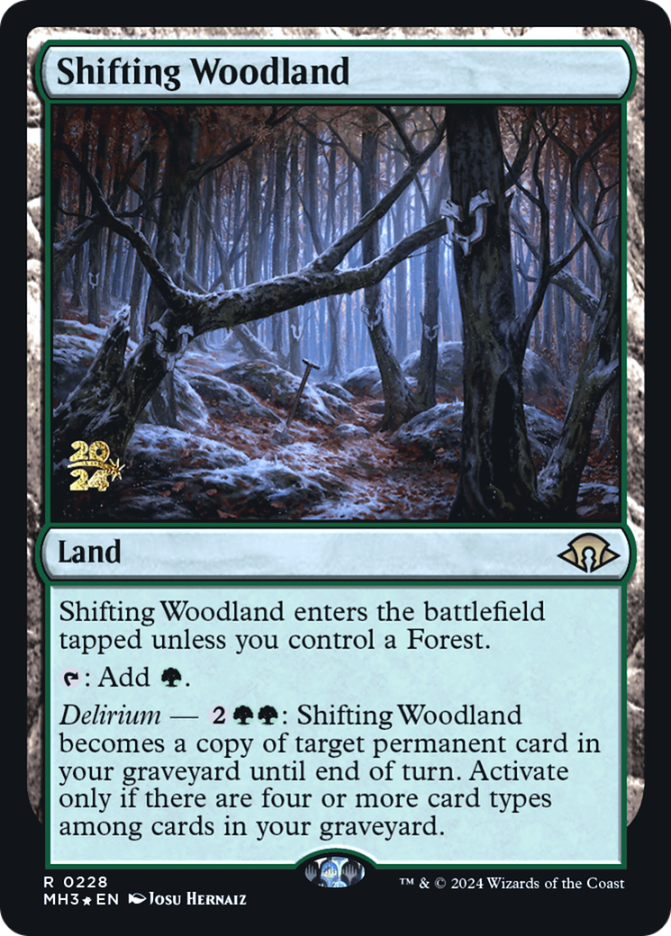 Shifting Woodland [Modern Horizons 3 Prerelease Promos] | Grognard Games