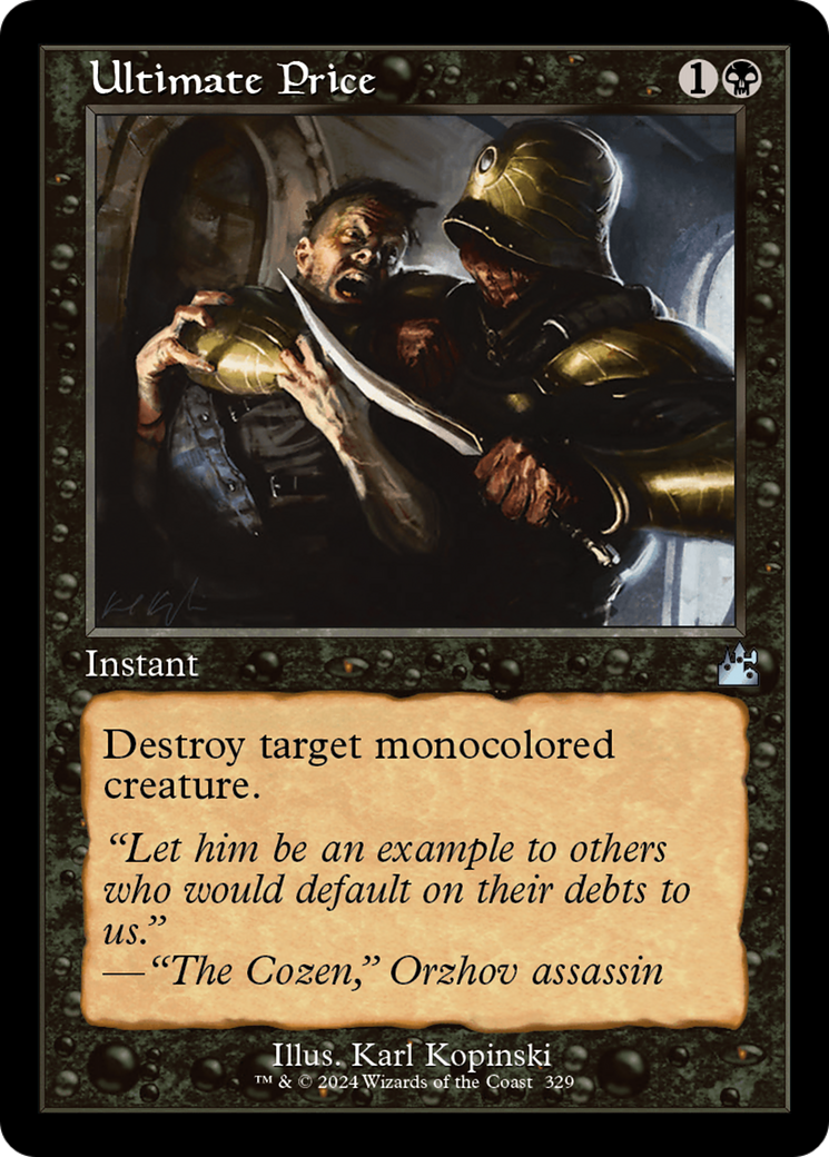 Ultimate Price (Retro Frame) [Ravnica Remastered] | Grognard Games