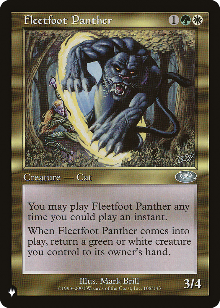Fleetfoot Panther [The List] | Grognard Games